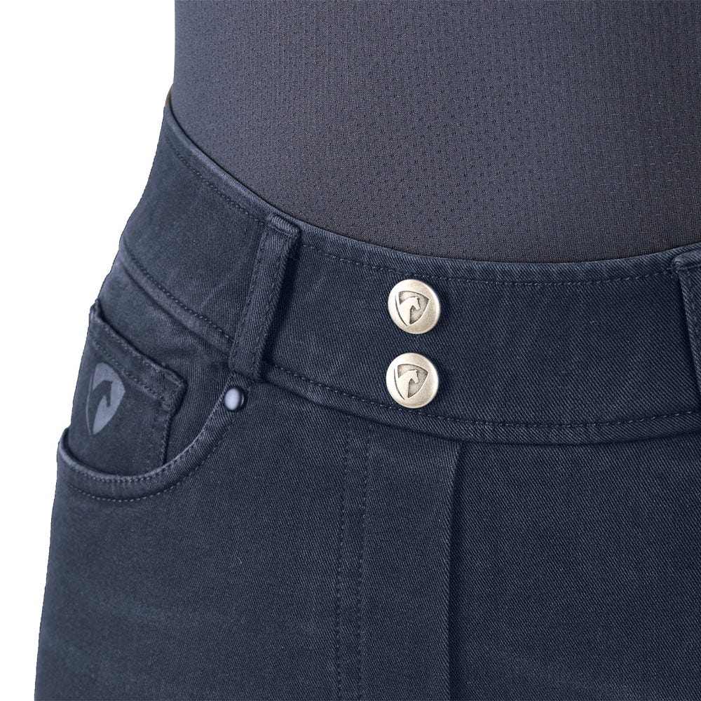 Hy Equestrian Elevate Denim Breeches #colour_dark-blue