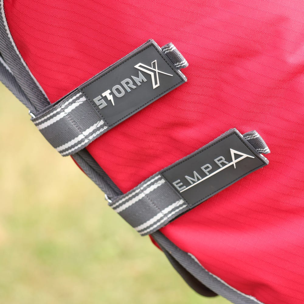 StormX Empra 300g Combi Turnout Rug #colour_red