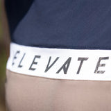 Hy Equestrian Ladies Elevate Allure Show Shirt #colour_navy-fossil-white