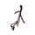 ProPresicce Pelle Drop Leather Bridle by Hy Equestrian #colour_brown-brass
