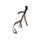 ProPresicce Pelle Grackle Leather Bridle by Hy Equestrian #colour_brown-silver