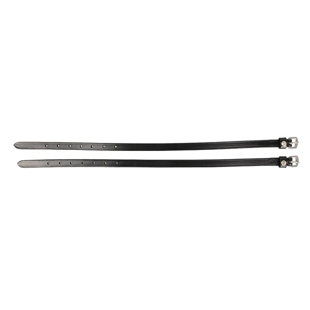 Hy Equestrian Children's Diamante Stud Spur Straps #colour_black