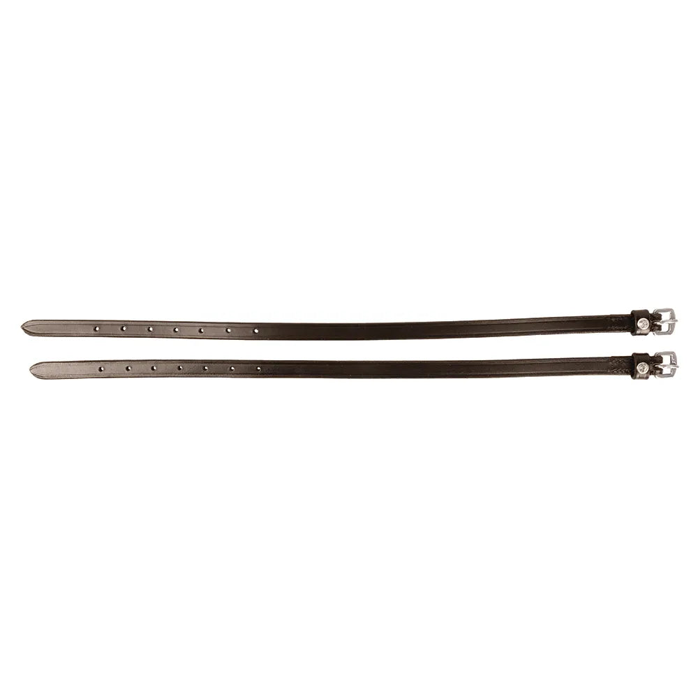 Hy Equestrian Children's Diamante Stud Spur Straps #colour_brown
