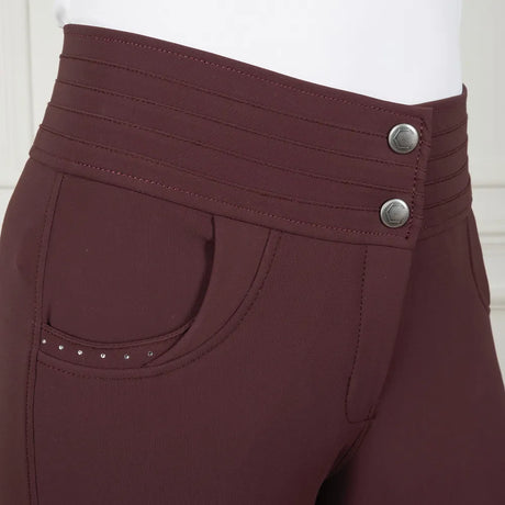 Coldstream Fenham Diamante Breeches #colour_bordeaux