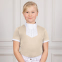 Coldstream Next Generation Roslin Ruffled Crystal Show Shirt #colour_latte