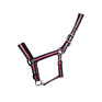 Hy Equestrian Ink Head Collar #colour_navy-pink