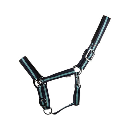 Hy Equestrian Ink Head Collar #colour_navy-teal