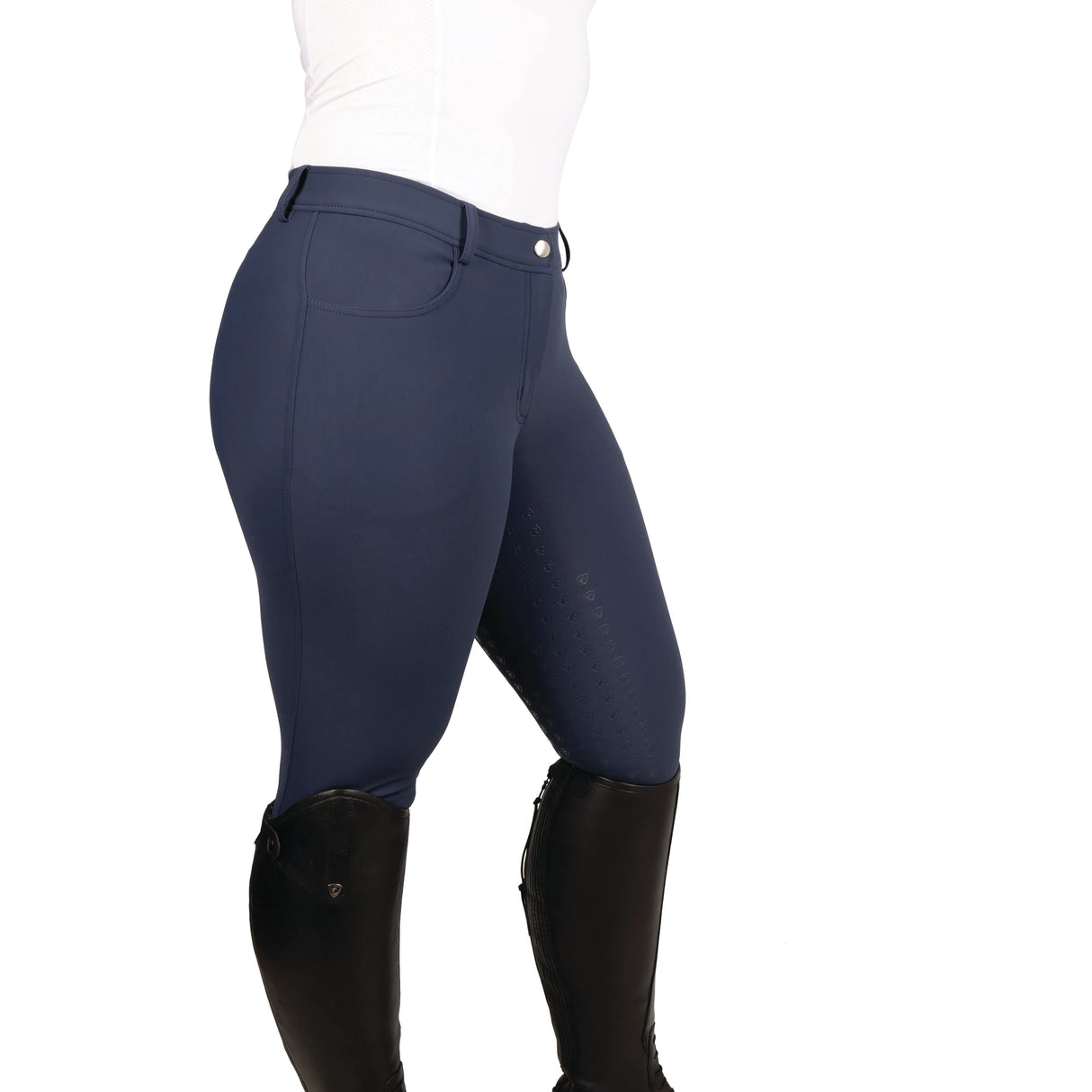 Hy Equestrian Elevate Oakham Breeches #colour_midnight-blue