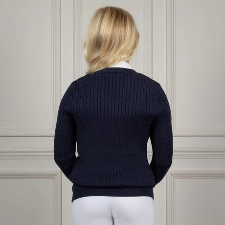 Coldstream Next Generation Clarkston Knitted V-Neck Jumper #colour_navy