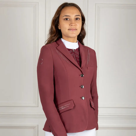 Coldstream Harthill Diamante Show Jacket #colour_windsor-wine