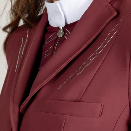 Coldstream Harthill Diamante Show Jacket #colour_windsor-wine