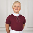 Coldstream Next Generation Harthill Diamante Show Shirt #colour_windsor-wine