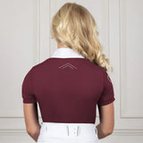 Coldstream Next Generation Harthill Diamante Show Shirt #colour_windsor-wine