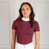 Coldstream Harthill Diamante Show Shirt #colour_windsor-wine