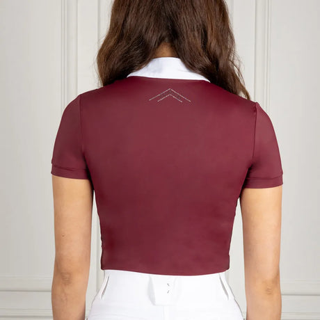 Coldstream Harthill Diamante Show Shirt #colour_windsor-wine