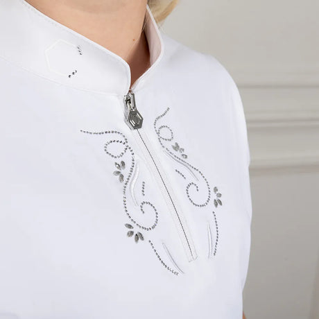 Coldstream Hermitage Diamante Show Shirt #colour_white
