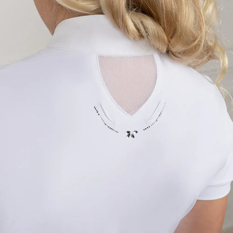 Coldstream Hermitage Diamante Show Shirt #colour_white