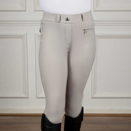 Coldstream Next Generation Carham Sparkle Riding Tights #colour_pearl-grey