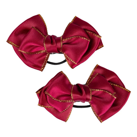 Supreme Products Picture Perfect Hair Bows #colour_burgundy-gold