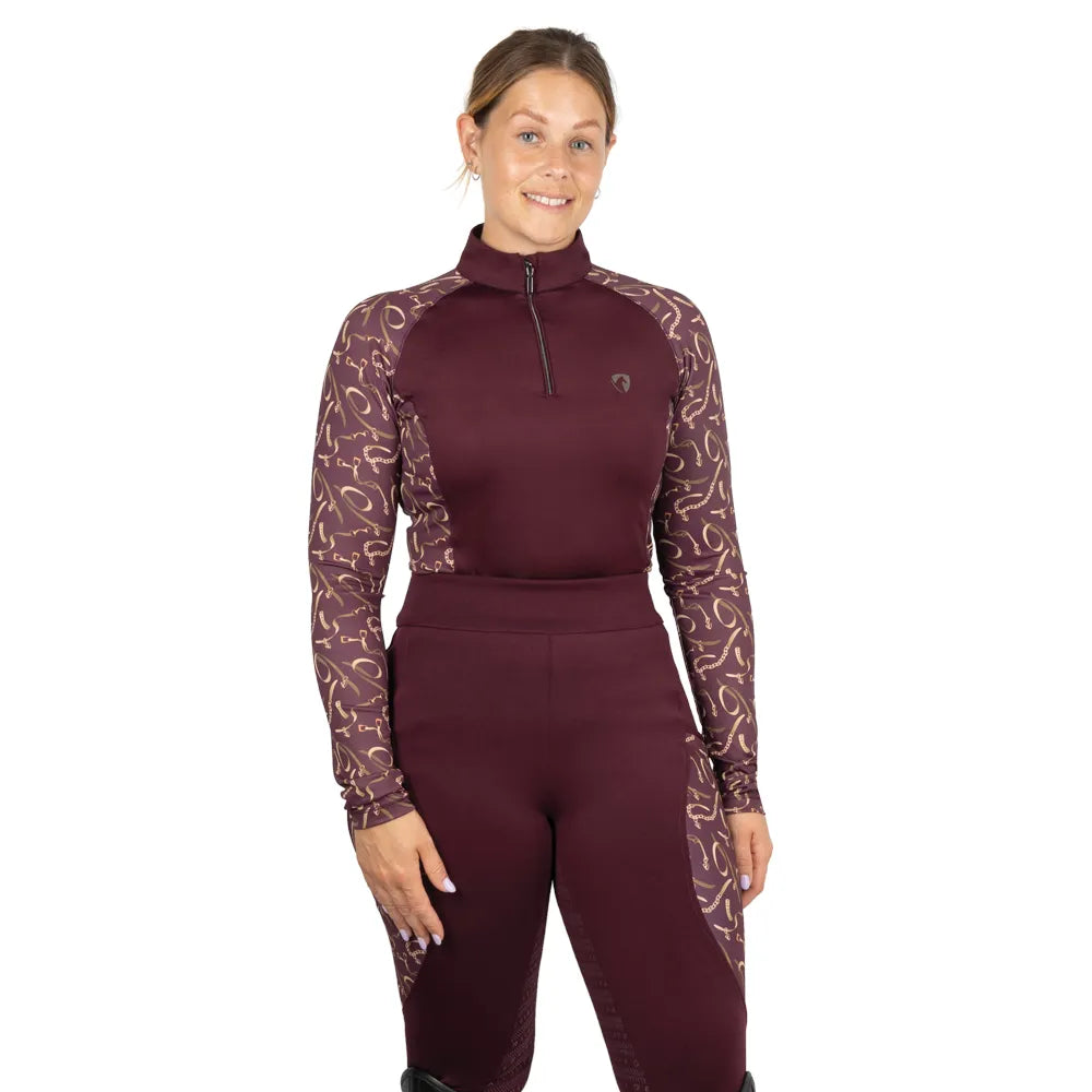 Hy Equestrian Elevate Heritage Base Layer #colour_berry