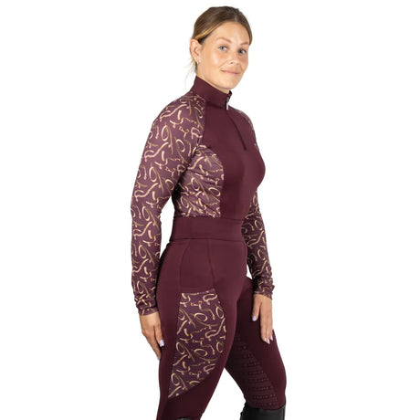 Hy Equestrian Elevate Heritage Base Layer #colour_berry