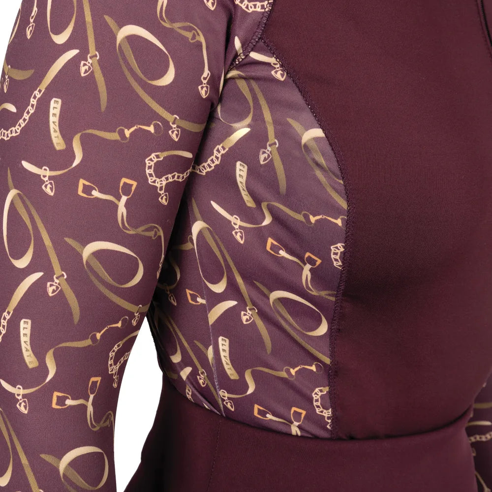 Hy Equestrian Elevate Heritage Base Layer #colour_berry