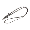 ProPresicce Continentale Soft Grip Leather Reins by Hy Equestrian #colour_black