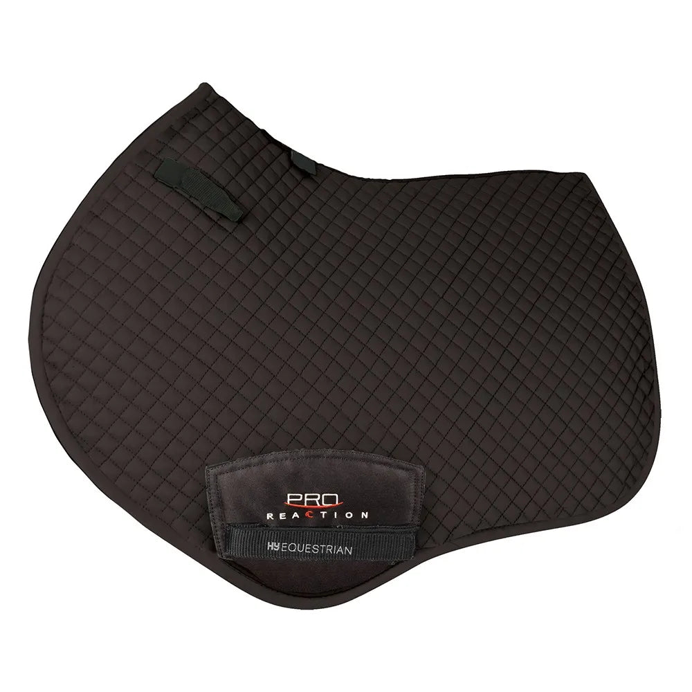 ProReaction Pima Close Contact Saddle Pad by Hy Equestrian #colour_black