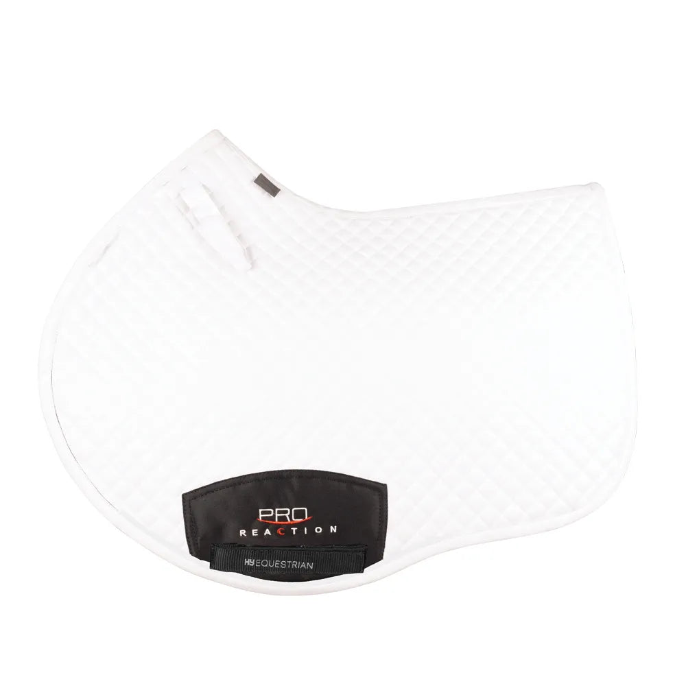 ProReaction Pima Close Contact Saddle Pad by Hy Equestrian #colour_white