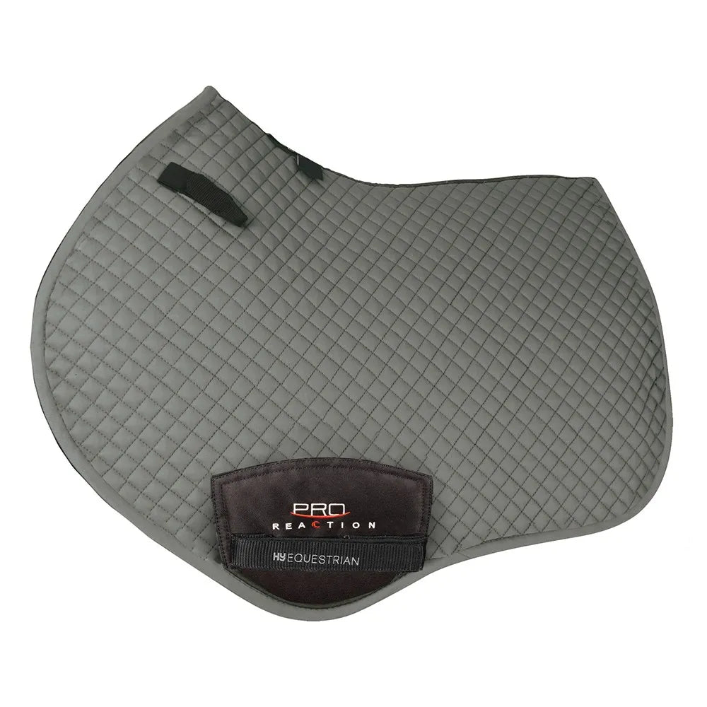 ProReaction Pima Close Contact Saddle Pad by Hy Equestrian #colour_grey
