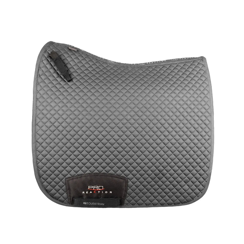 ProReaction Pima Dressage Saddle Pad by Hy Equestrian #colour_grey