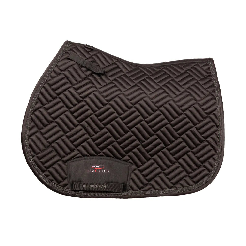 ProReaction Recherché GP/Jumping Saddle Pad by Hy Equestrian #colour_black