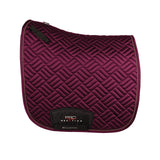 ProReaction Recherché Dressage Saddle Pad by Hy Equestrian #colour_french-merlot