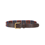 Hy Equestrian Elevate Polo Belt #colour_navy-wine