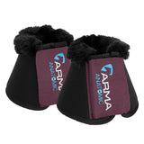 Shires ARMA SupaFleece Neoprene Over Reach Boots #colour_black-cherry