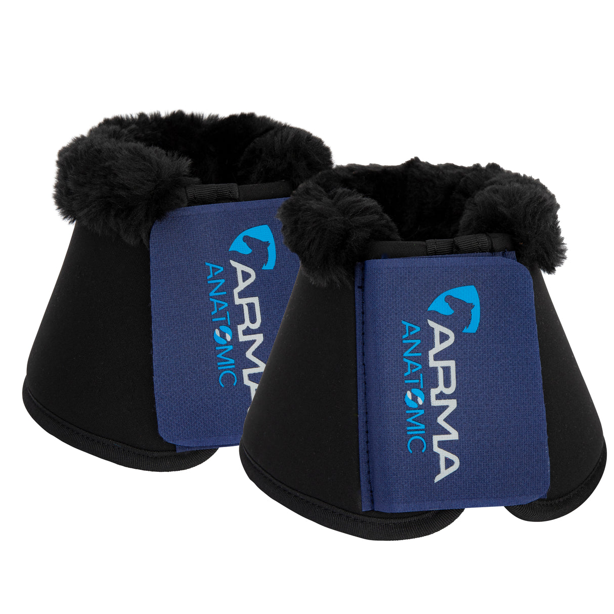 Shires ARMA SupaFleece Neoprene Over Reach Boots #colour_navy