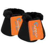 Shires ARMA SupaFleece Neoprene Over Reach Boots #colour_burnt-orange