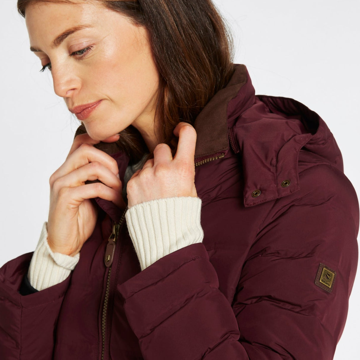 Dubarry Womens Ballybrophy Quilted Jacket #colour_ox-blood