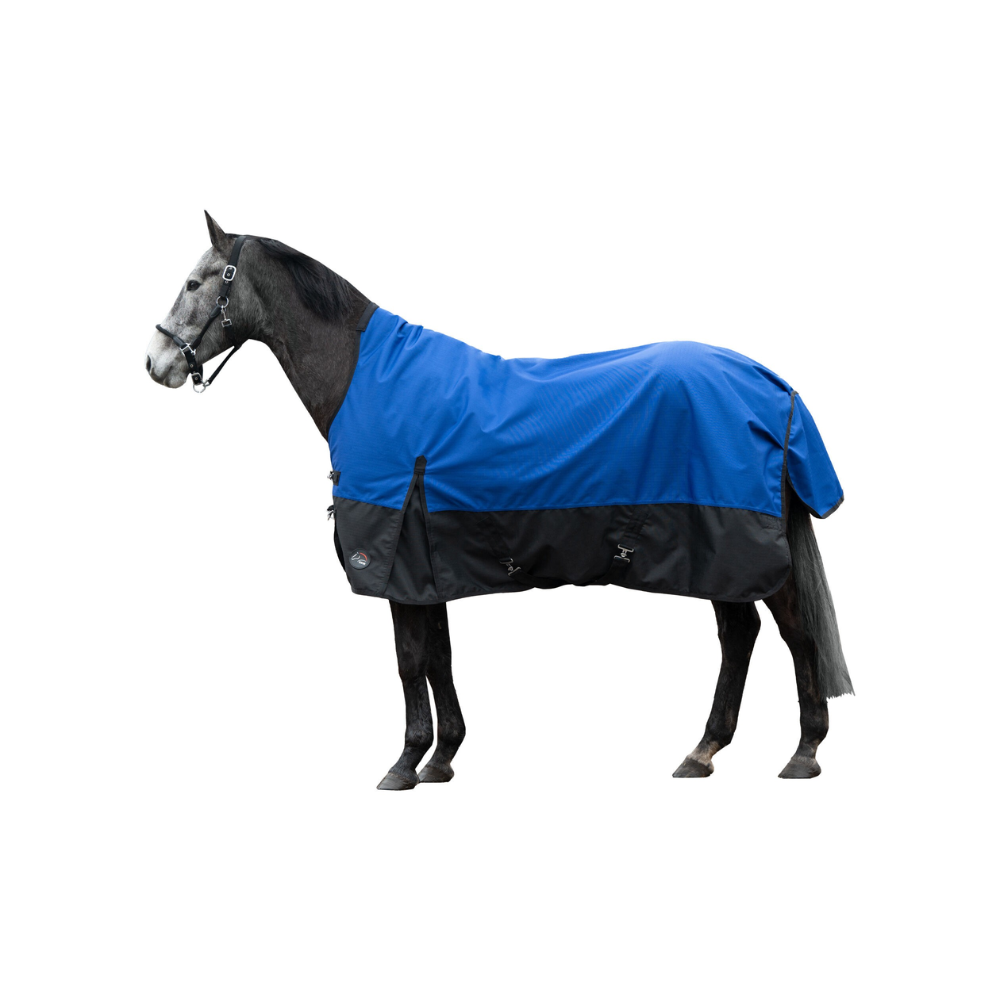 HKM 1200D Fleece Lined Highneck Rug -Glasgow- #colour_blue-black