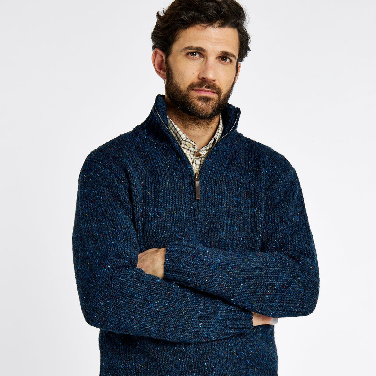 Dubarry Mens Callaghan Knitted Jumper #colour_navy