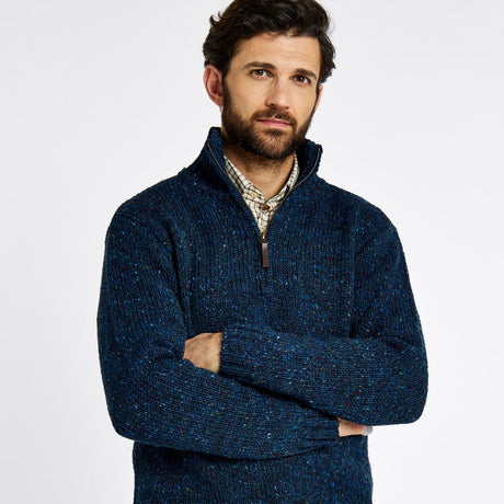 Dubarry Mens Callaghan Knitted Jumper #colour_navy