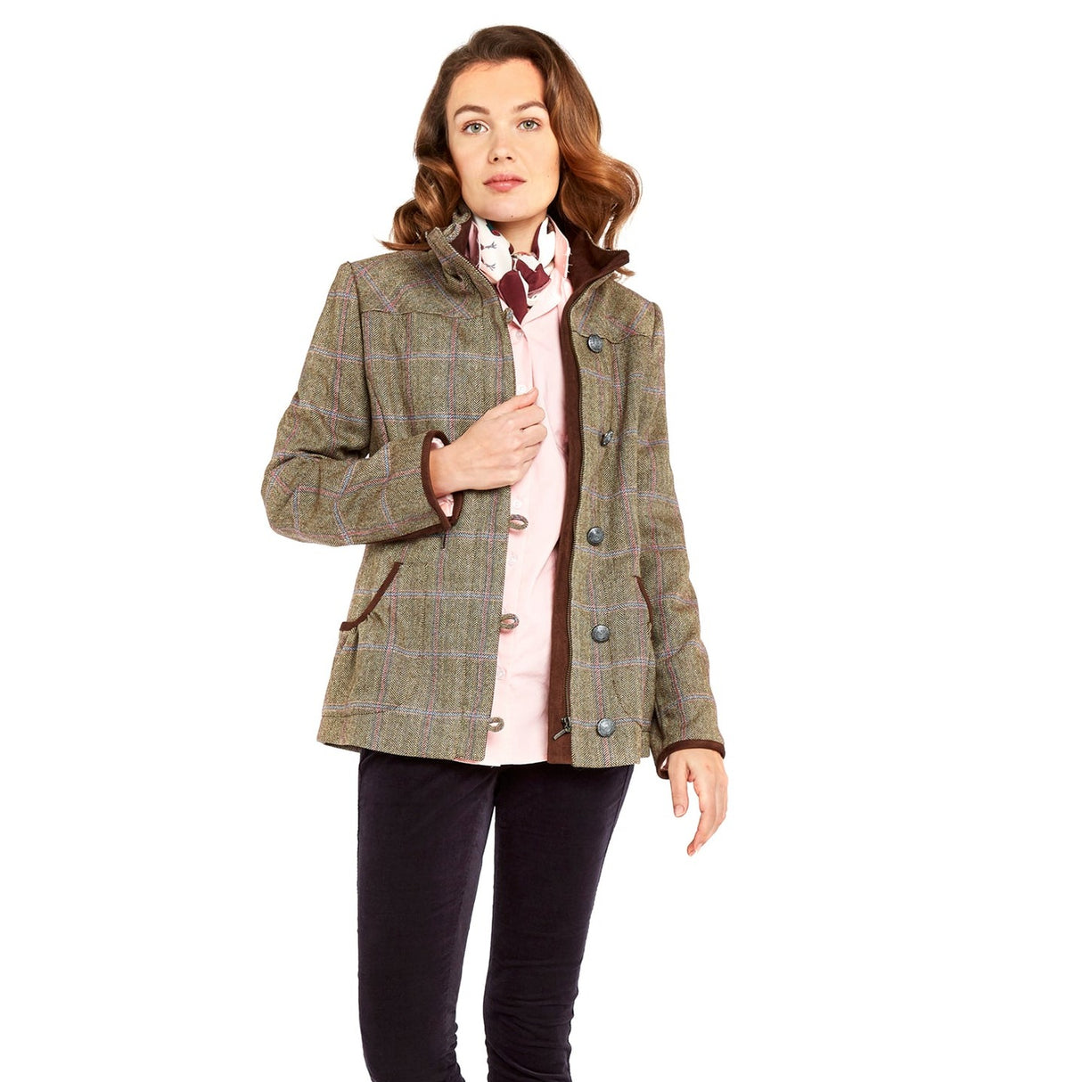 Dubarry Womens Bracken Tweed Jacket #Colour_woodrose