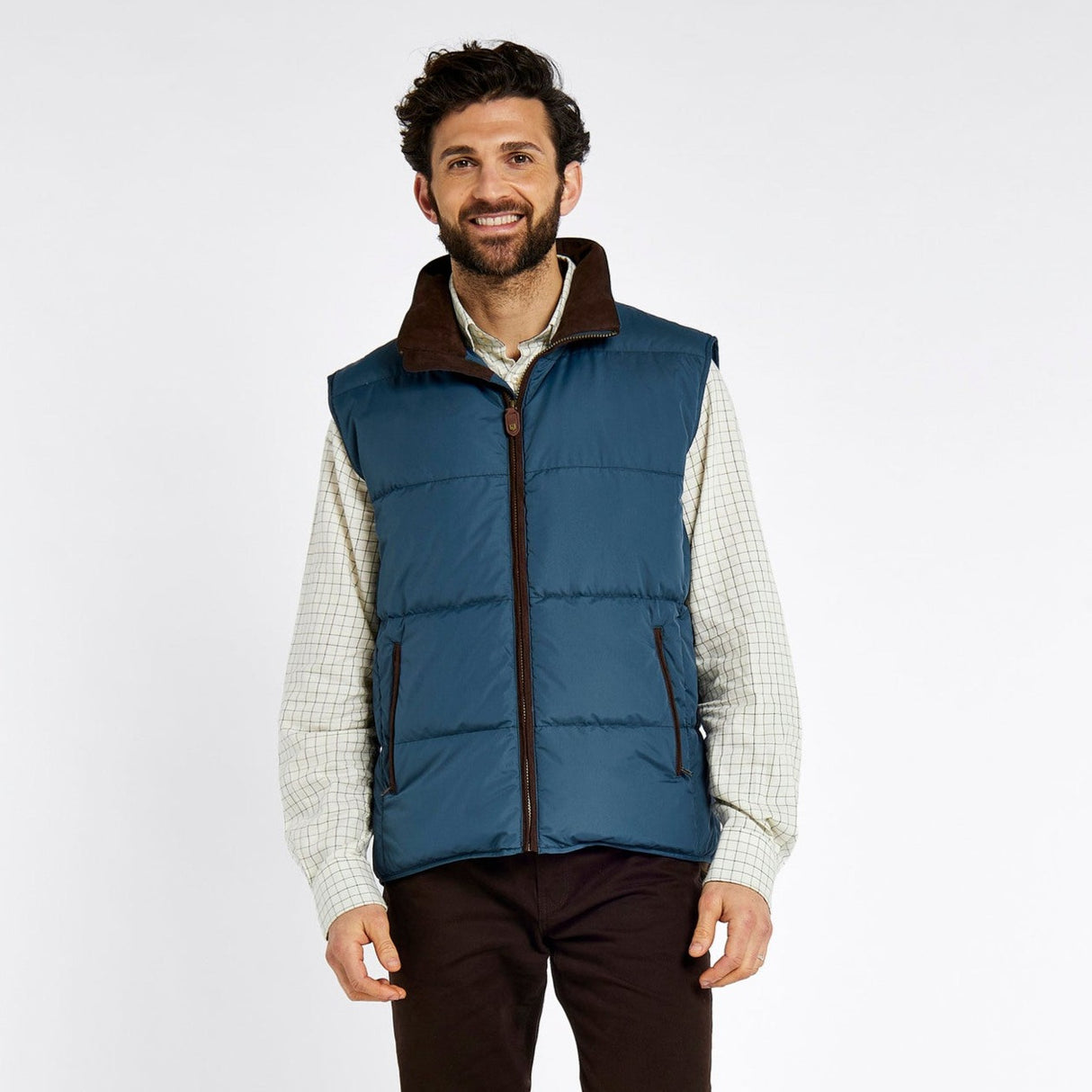 Dubarry Mens Graystown Down Gilet #Colour_steel