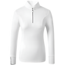 Covalliero Ladies Long Sleeve Competition Shirt #colour_white