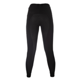 HKM Childen's Silicone Full Seat Riding Tights -Amalfi- #colour_black