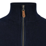 Dubarry Mens Feeney Zip Neck Sweater #Colour_navy
