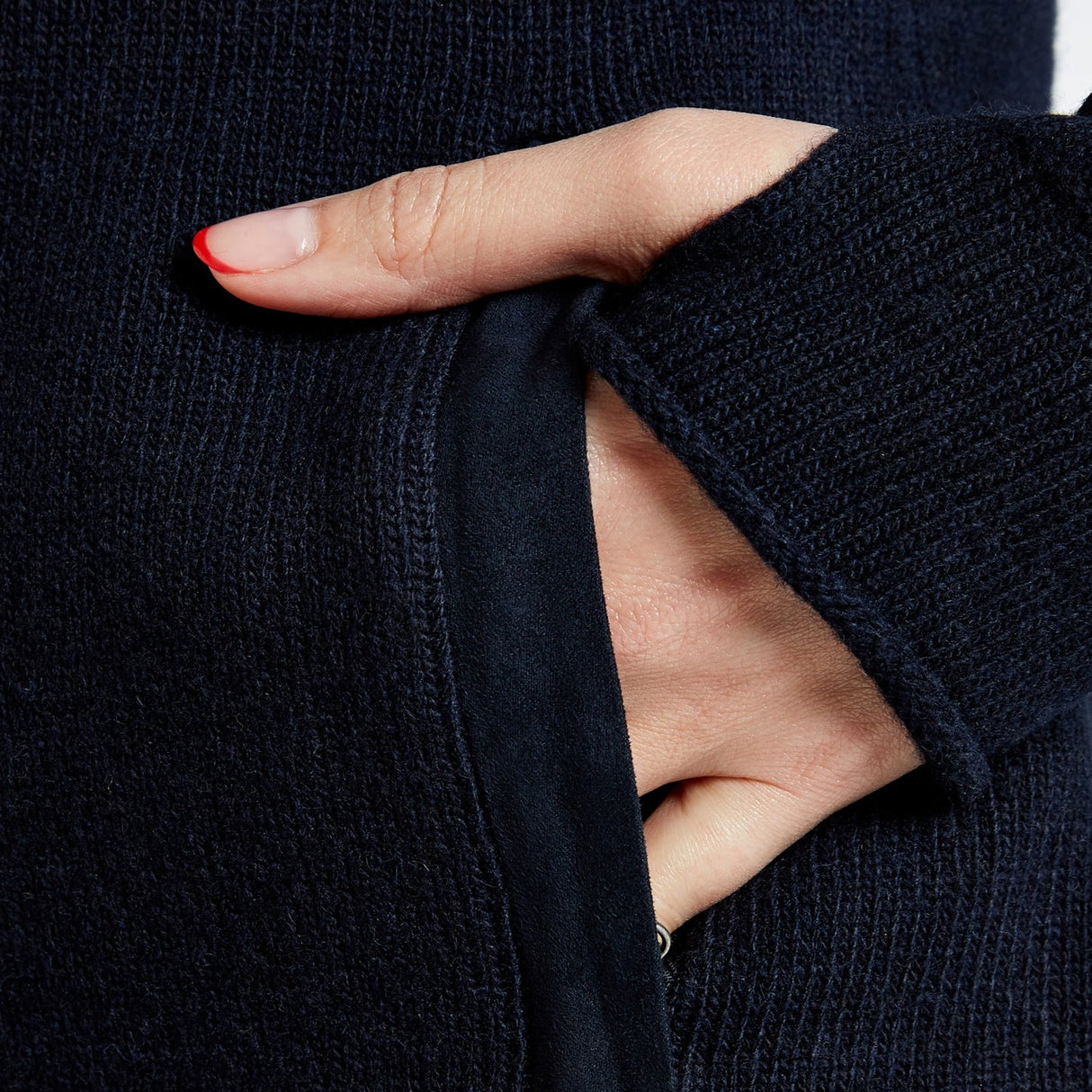 Dubarry Womens Morrisey Zip Neck Sweater #Colour_navy