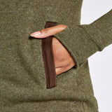 Dubarry Womens Morrisey Zip Neck Sweater #Colour_dusky-green