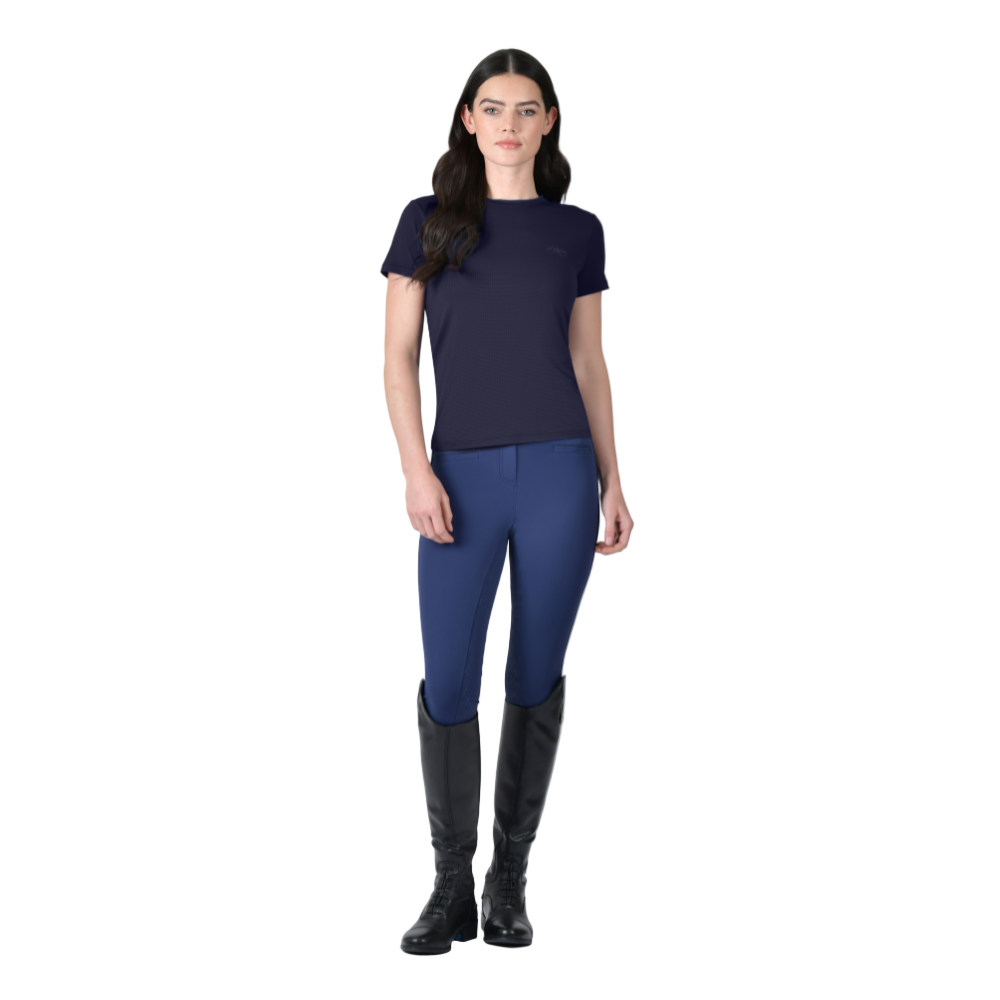 Weatherbeeta Ladies Relaxed UV Short Sleeve Tee #colour_navy