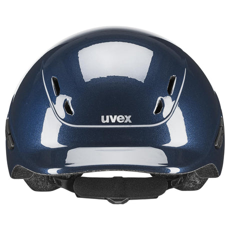 Uvex Kiddox Flower Riding Hat #colour_navy-shiny